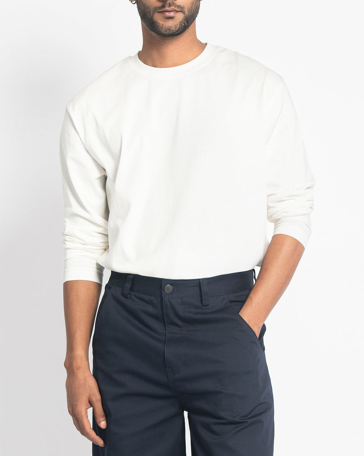 CMFRT TEE LONG SLEEVES - CHALK - FRMWRK