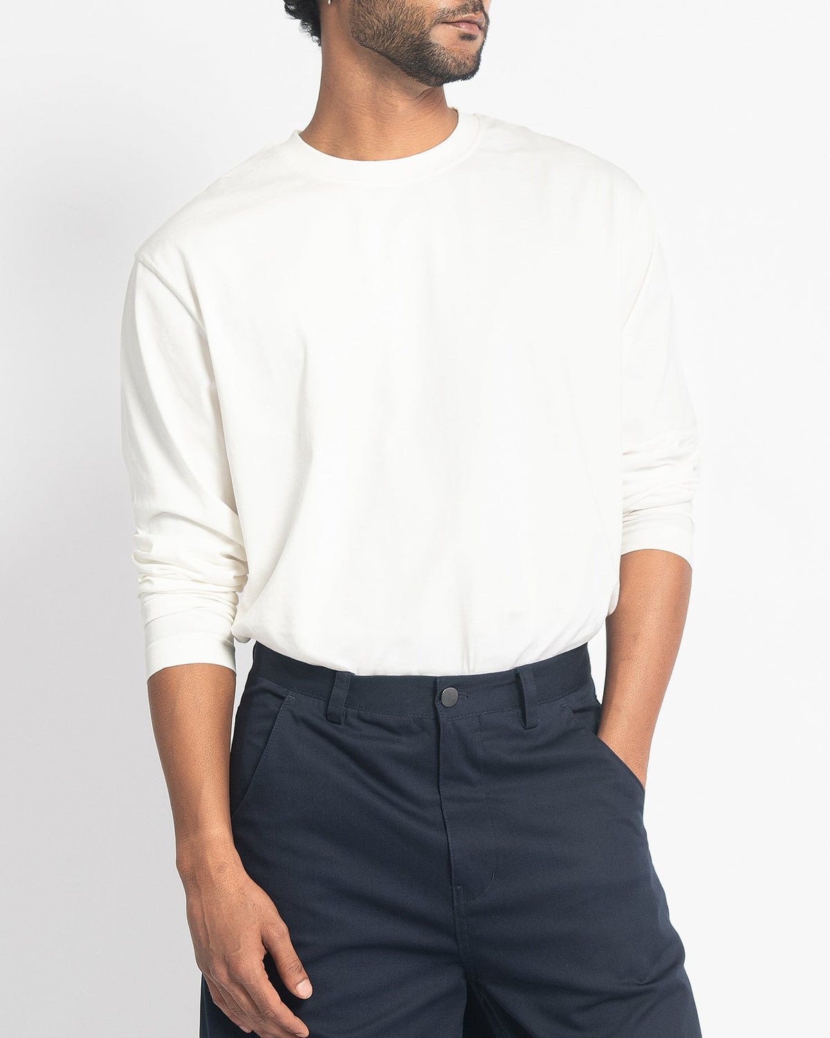CMFRT TEE LONG SLEEVES - CHALK - FRMWRK