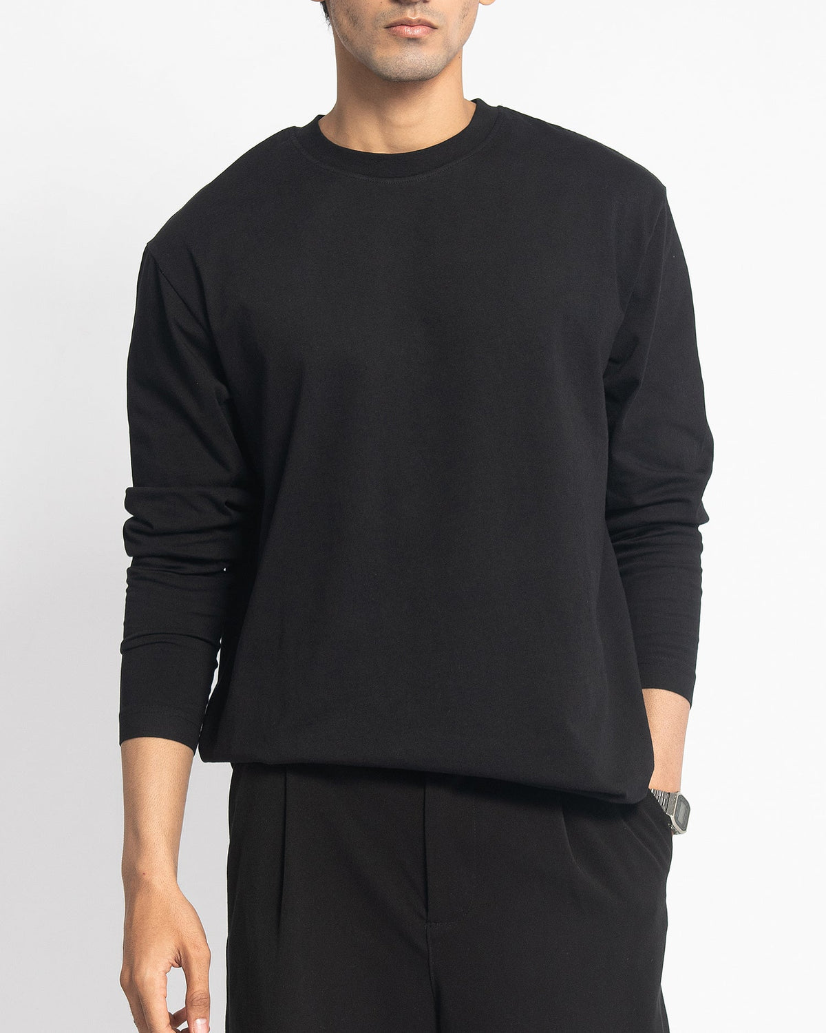 CMFRT TEE LONG SLEEVES - PEPPER - FRMWRK