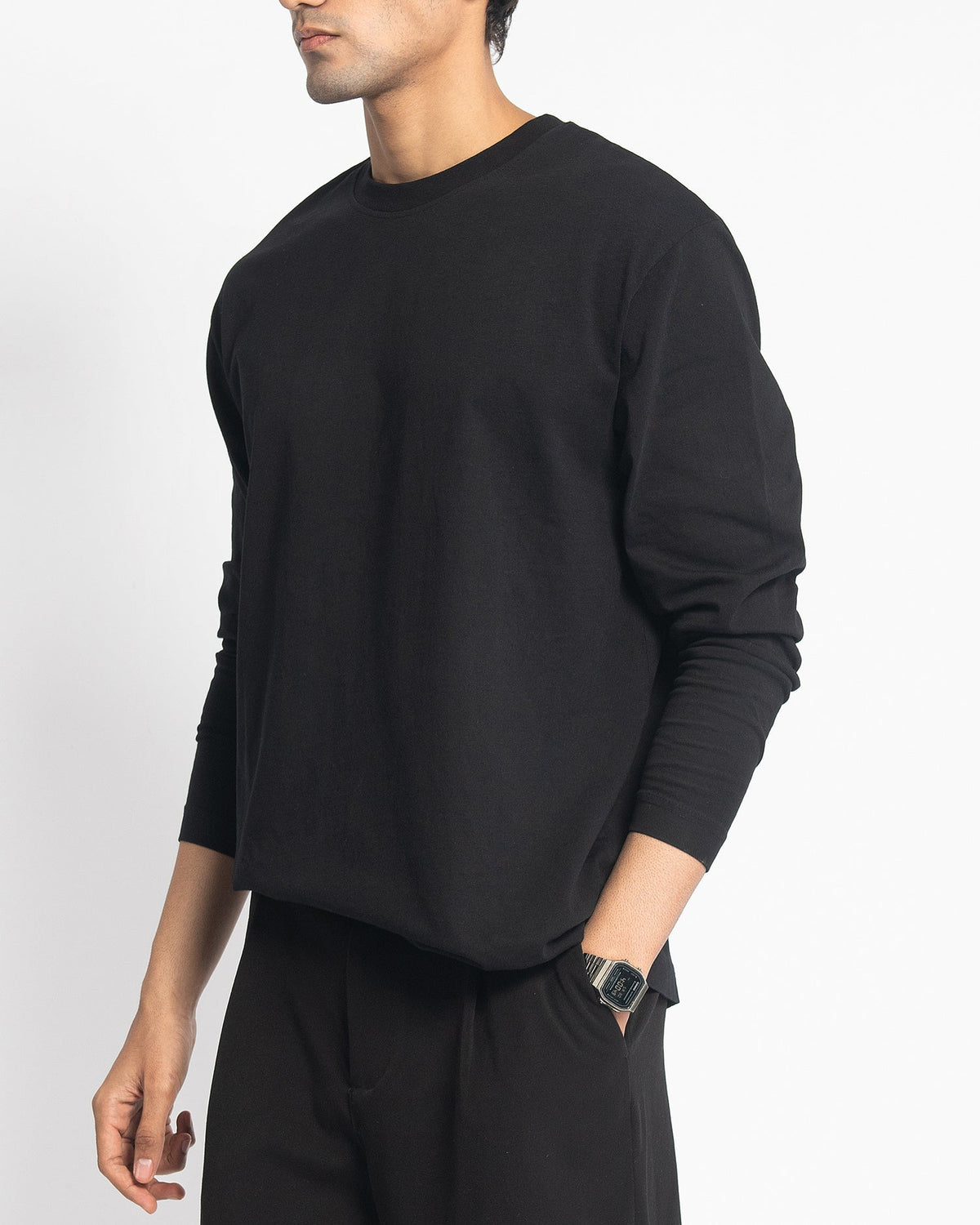 CMFRT TEE LONG SLEEVES - PEPPER - FRMWRK