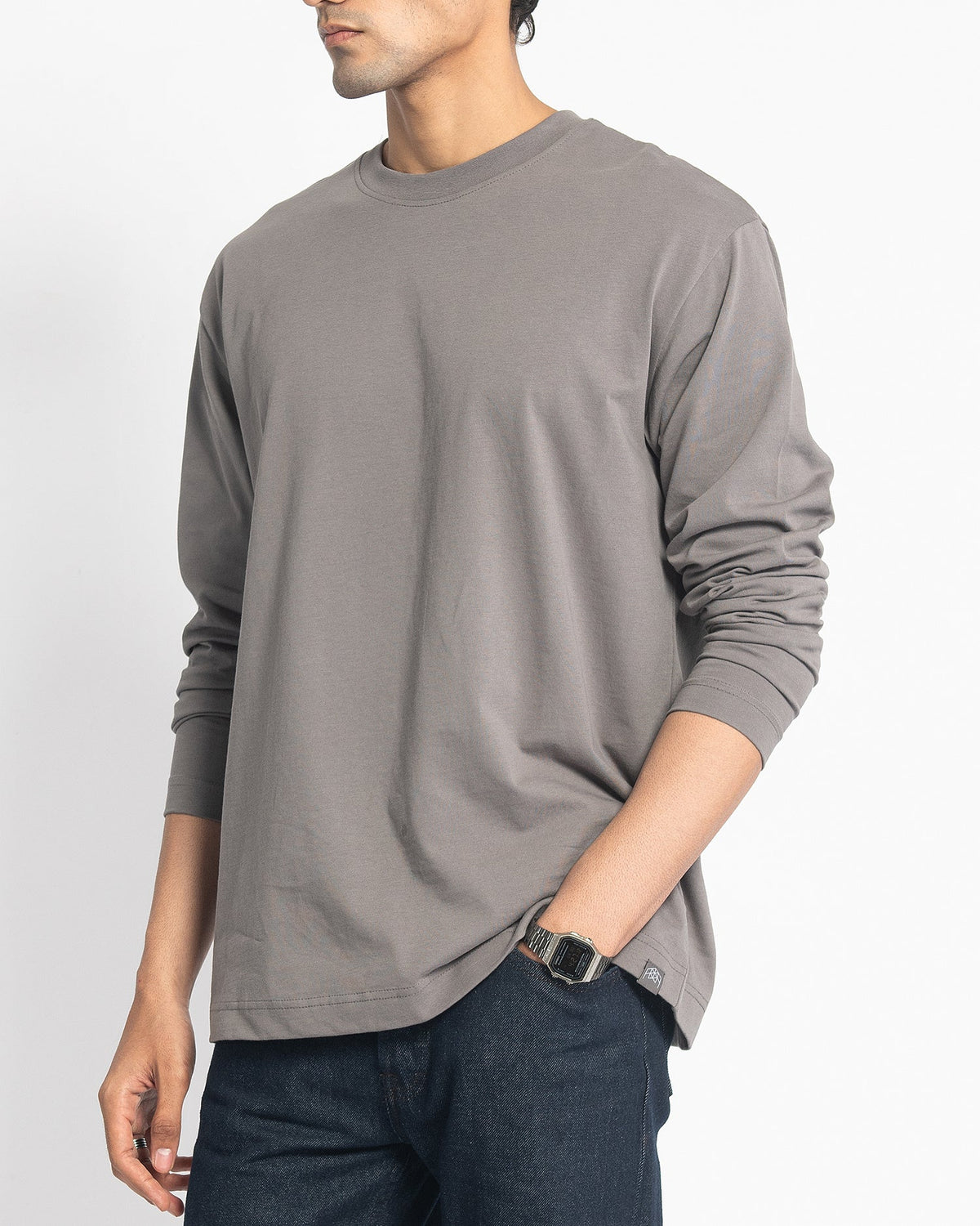 CMFRT TEE LONG SLEEVES - STONE - FRMWRK