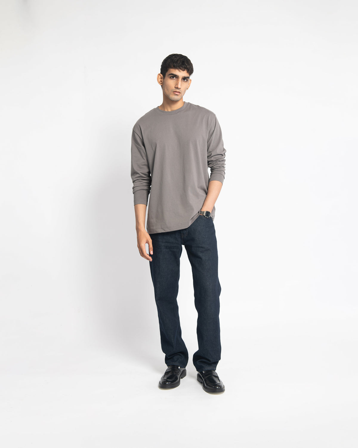 CMFRT TEE LONG SLEEVES - STONE - FRMWRK