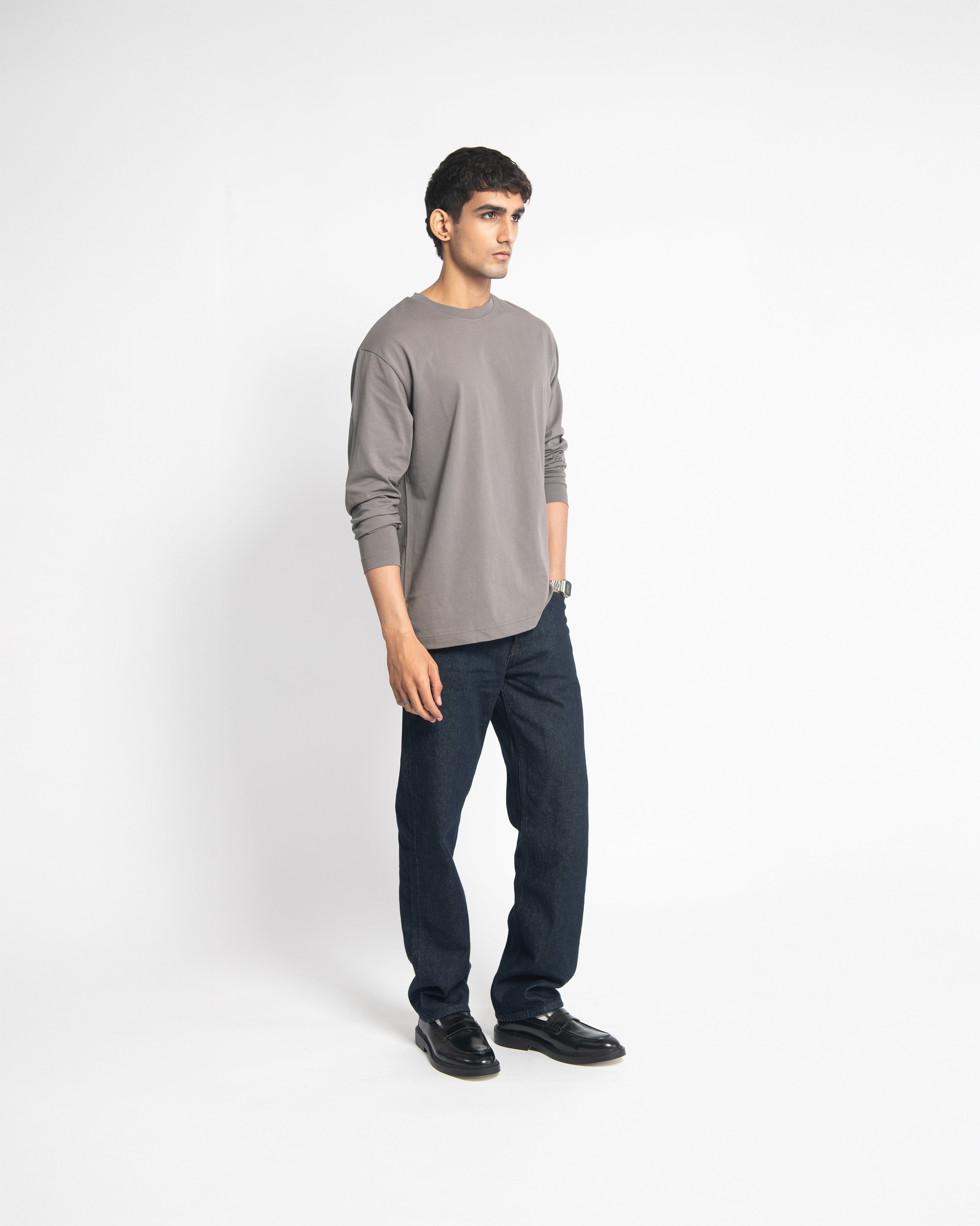 CMFRT TEE LONG SLEEVES - STONE - FRMWRK