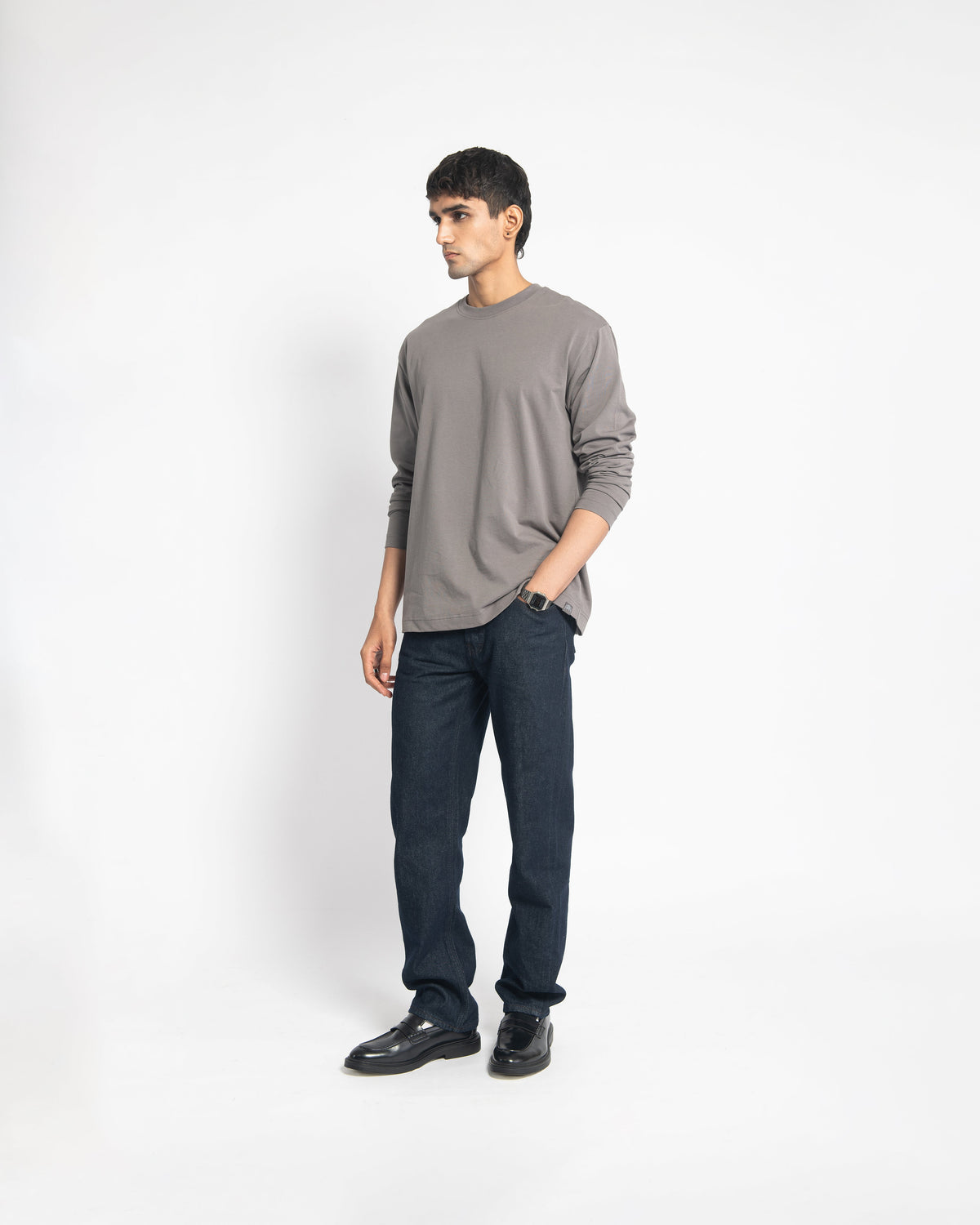 CMFRT TEE LONG SLEEVES - STONE - FRMWRK