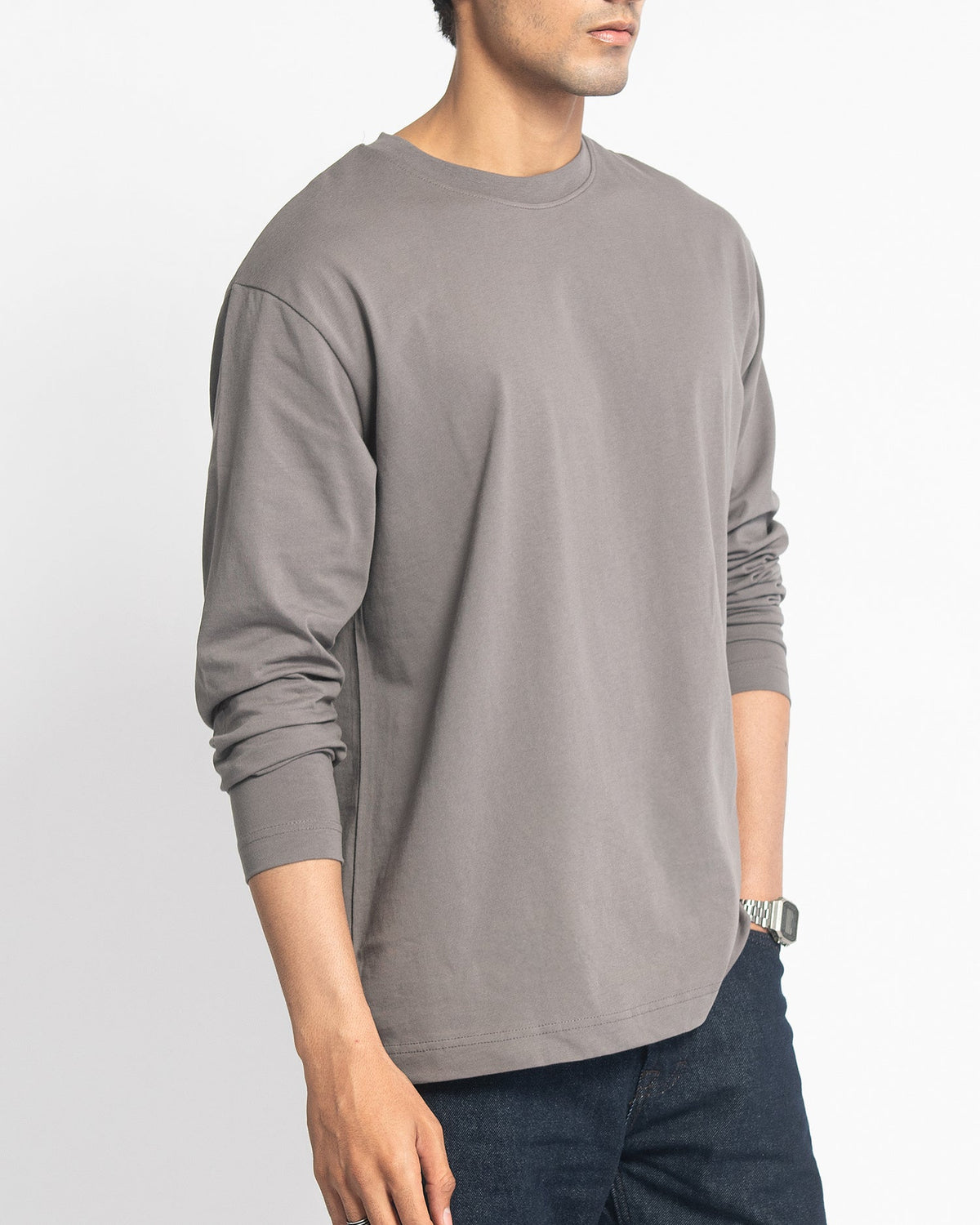 CMFRT TEE LONG SLEEVES - STONE - FRMWRK